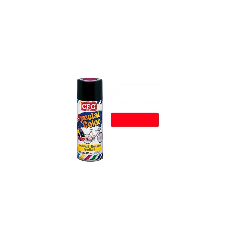 Cfg smalto spray fluorescente rosso ml.400