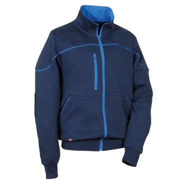 Cofra Felpa Dikli Blu Con Zip E Tasche Tg.xl