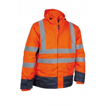 Cofra Giaccone Telsen Fluo Arancio/blu Tg.xxl