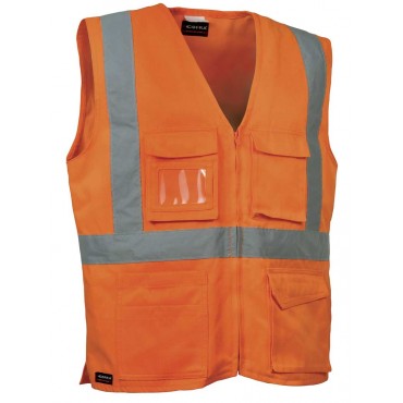 COFRA GILET SEKI FLUO ARANCIO TG.L