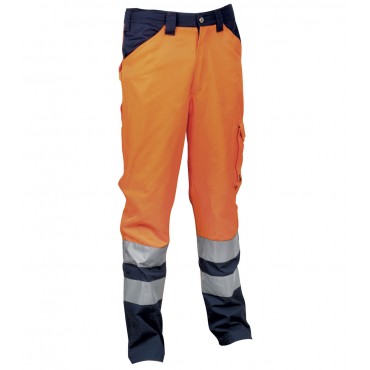 Cofra Pantalone "twinkle" Fluo Arancio/navy Tg.l