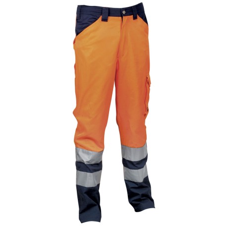 COFRA PANTALONE TWINKLE FLUO ARANCIO/NAVY TG.L