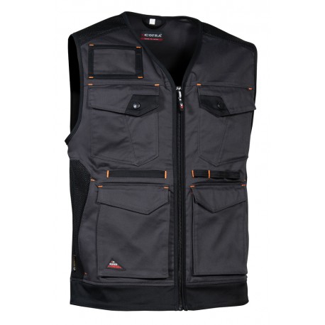 COFRA GILET MULTITASCHE ANTR./NERO KUNIR TG.50