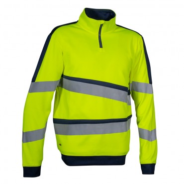 Cofra Felpa Alta Visib. "lixus" Gia/blu Fluo Tg.xl