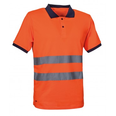 Cofra Polo "kaduna" M/c Arancio Fluo 3pz Tg.l