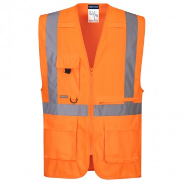 Gilet Fluo Ar. C/cern. "hi-vis" (portwest) Tg.l