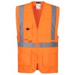 GILET FLUO AR. C/CERN. HI-VIS (PORTWEST) TG.XL